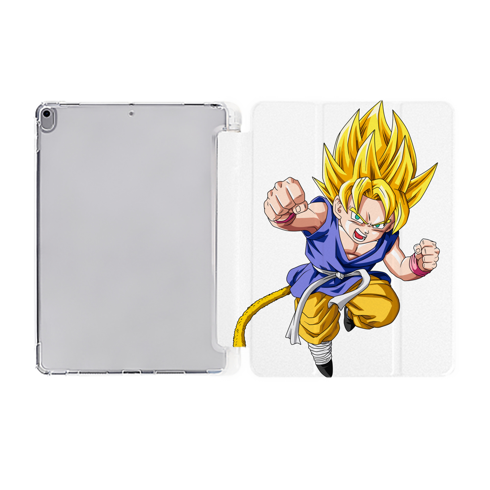 （画像用） ドラゴンボール ベジット DRAGON BALL Vegetto IPad ケース ペン収納付き 三つ折りスタンド PUレザー×シリコン 対応機種9.5/10.5/10.9インチ